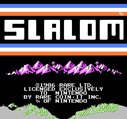 Slalom (USA) Title Screen